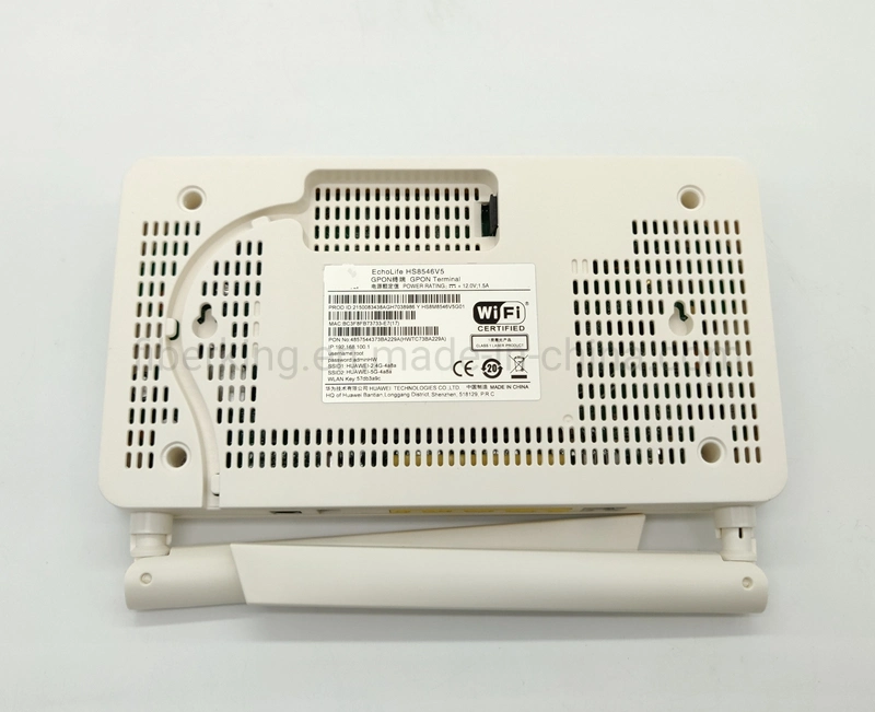 Ontario ONU HS8546V5 Gpon Xpon Epon de WiFi FTTH del router del módem del precio de fábrica con el terminal de red óptico 4ge+1pots+1USB+WiFi