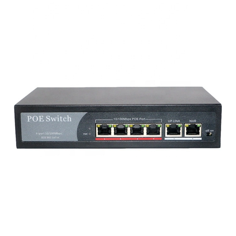 4ep+2e Series Poe Switch OEM ODM 100m 4 10 / 100Mbps Puertos Poe 0