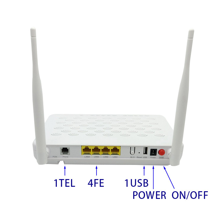 FTTH ZTE GPON ONU ZTE F609 V5.0 4FE 2TEL 1USB WIFI ONU ONT ROUTER